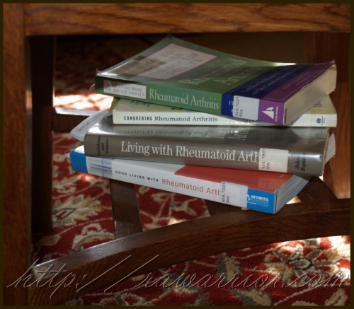 RA Books in desk RA Books in desk
