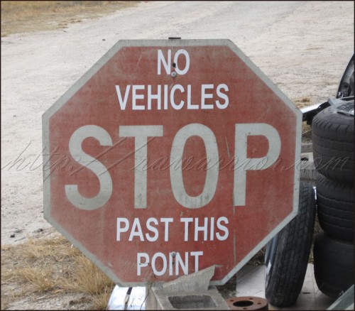 stop sign not past this point