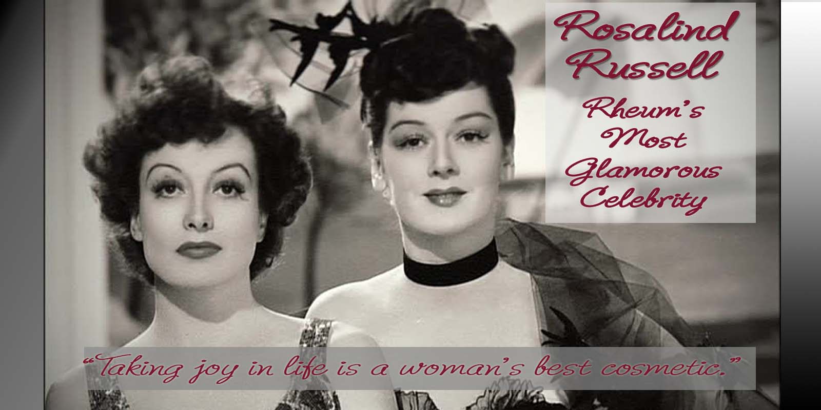 Rosalind Russell and Joan Crawford 1939