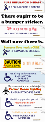 Invisible Illness Awareness Bumper Stickers
