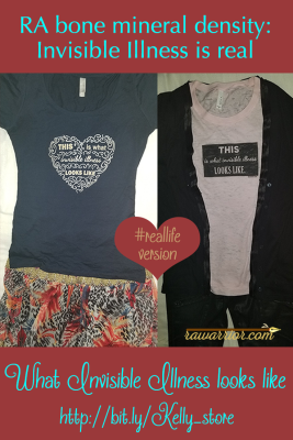 RA Bone Mineral Density is another indicator of invisible illness in RA / RD