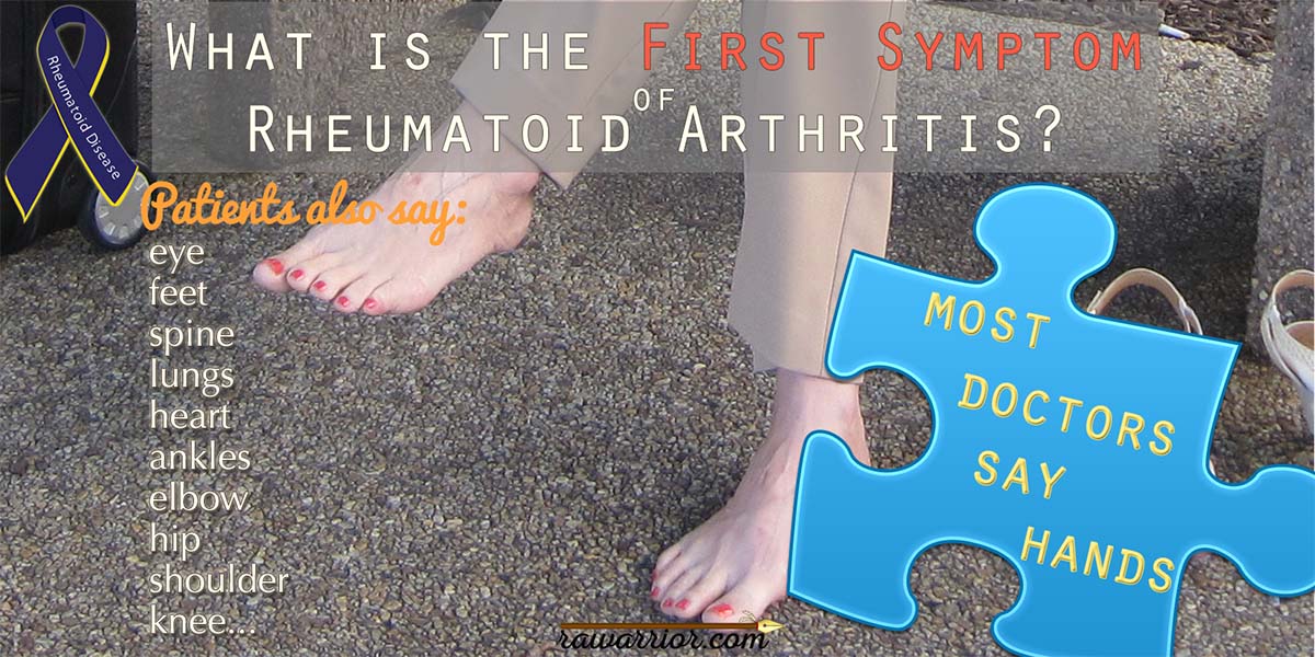 first symptom of rheumatoid arthritis