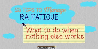 25 tips manage rheumatoid arthritis fatigue