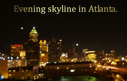 Evening skyline in Atlanta