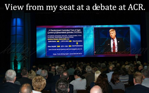 View of debate at ACR