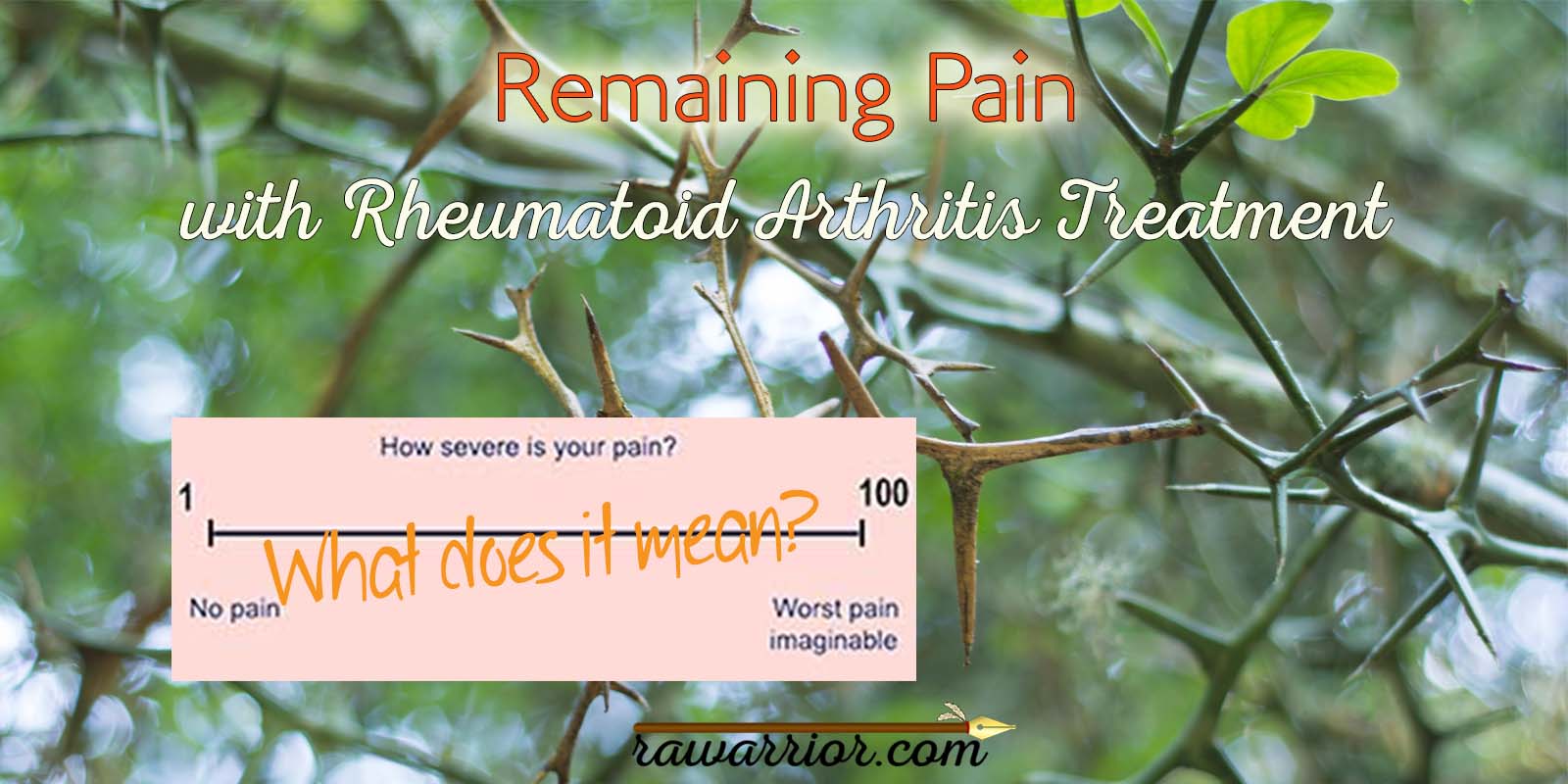 Remaining Pain with Rheumatoid Arthritis Treatment