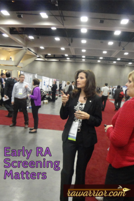 Early RA screening. Kelly at poster session.