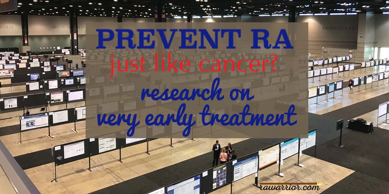 Prevent RA Just Like Cancer